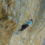 Climbing in Rue des Masques